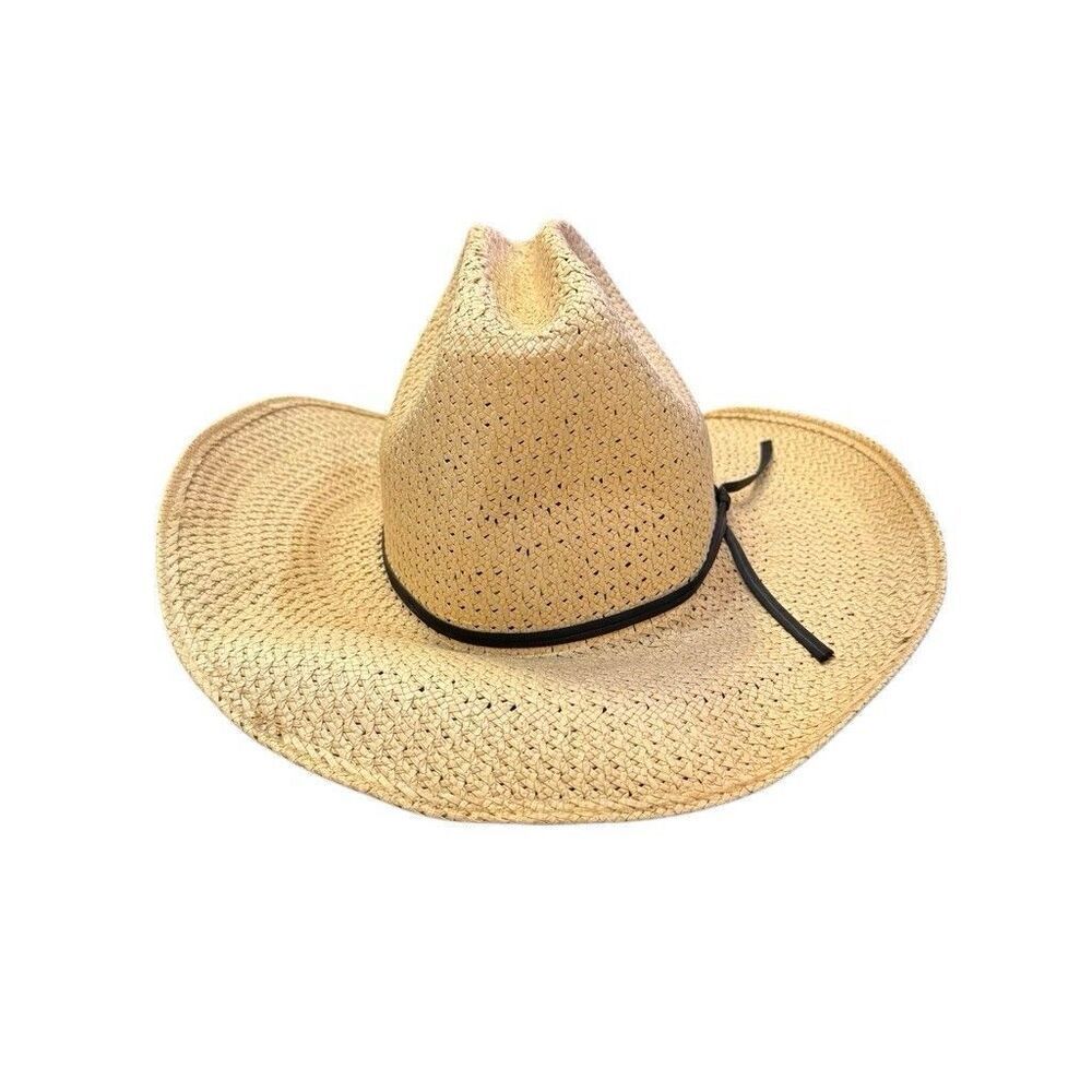 Resistol QUARTER HORSE Straw Cowboy Hat 7 Self-Conforming Hand Woven Formosan